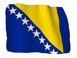 Bosnia erzegovina bandiera di plastilina