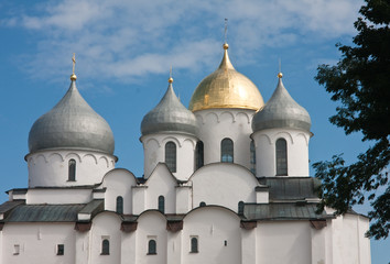 Saint Sophia cathedral in Kremlin of Great Novgorod Russia