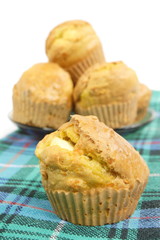 white cheese muffins