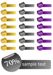Glossy stickers