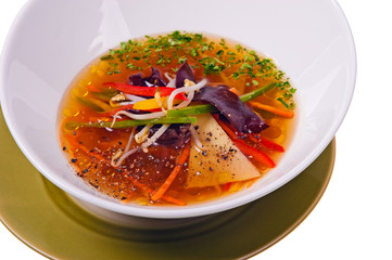 brothy vegetable soup