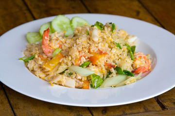 Seafood fried rice