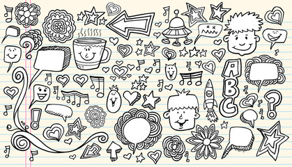 Doodle Vector Illustration Set