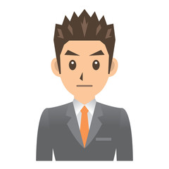 ビジネスマン B 表情3 無表情