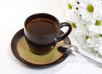 The cup of coffee