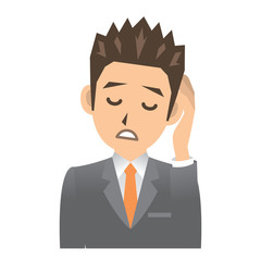 ビジネスマン B 風邪 頭痛