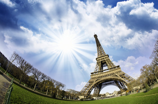Sky Colors over Eiffel Tower, Paris