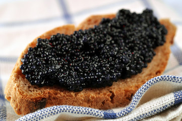 Caviar sur tartine