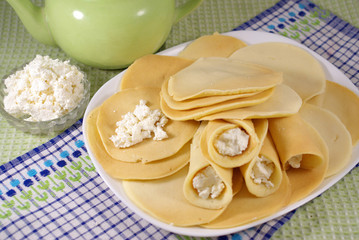 Pancakes with cottage cheese