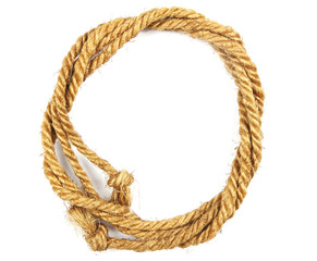 Rope on white background