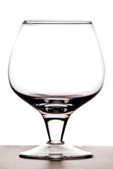 empty wineglass