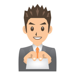 ビジネスマン B BI 名刺