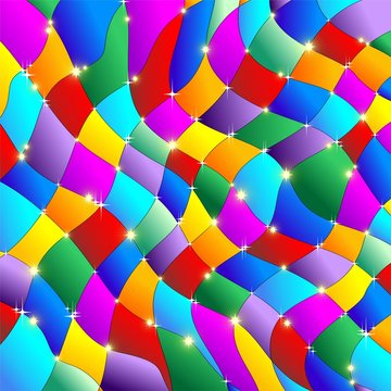 Arlecchino Carnevale Sfondo-Harlequin Carnival Background-Vector