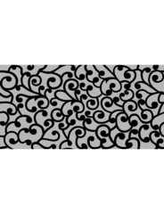 Vector curles on lace seamless background