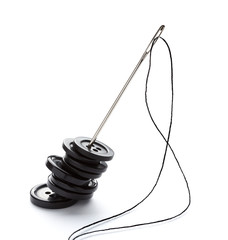 sewing needle and string tailor craft