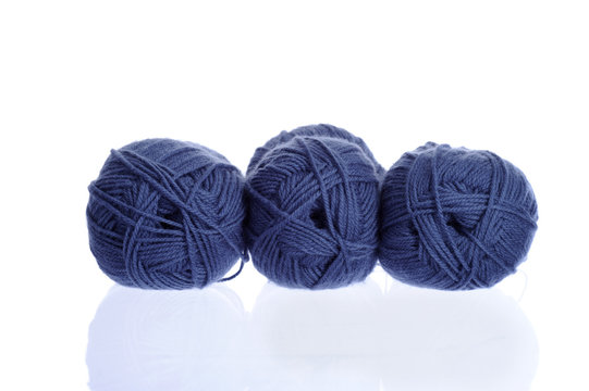 marine blue knitting yarn