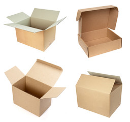 blank white box container