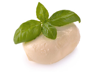 mozzarella with basil