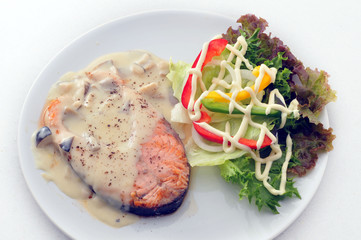 salmon steak