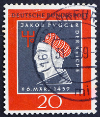 Postage stamp Germany 1959 Jakob Fugger the Rich