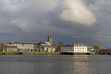 Shannon river scenery in Limerick city, Ireland