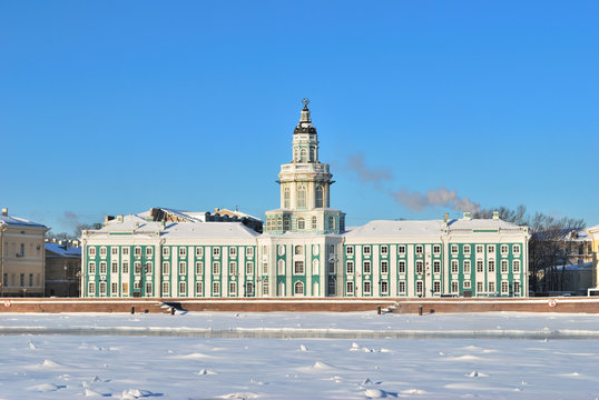 St. Petersburg In  Winter. Kunstkamera