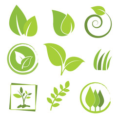 Fototapeta na wymiar set of eco icons