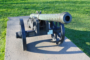 Antique brass cannon, St.Petersburg