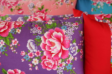 traditional chinese cloth with beautiful flower style