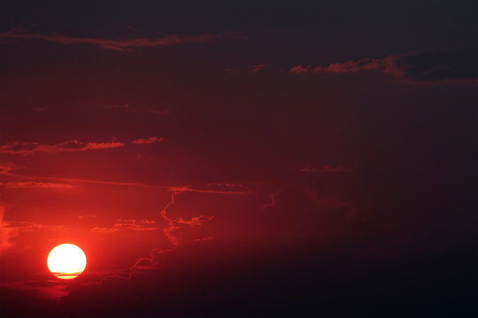 red sunset © Grycaj