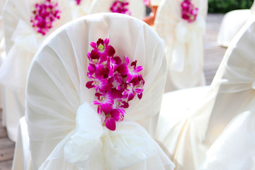 wedding venue set-up at the beach.