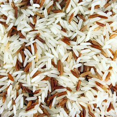 rice and brown rice background texture