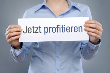 Jetzt Profitieren