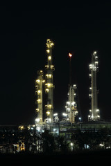 Fototapeta premium beautiful of oil and gas refinery power petrochemical plant fact