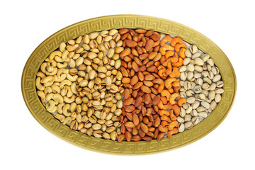 Dry fruits, a top view