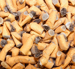 cigarette butts