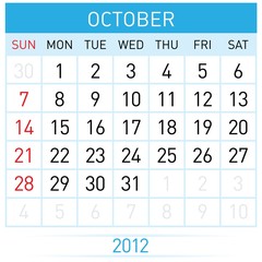 October Calendar
