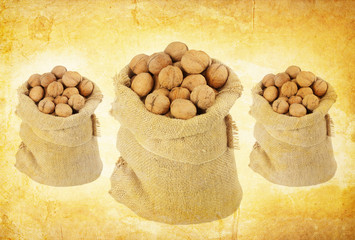 vintage walnut background