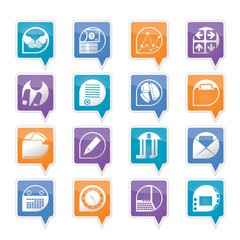 Business and office icons - vector icon set