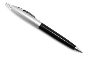 Ball pen on a white background
