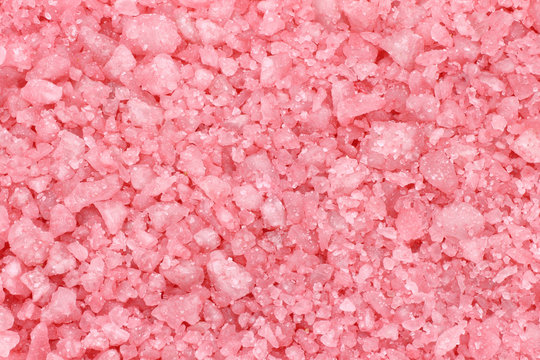 Pink Sea Salt For Background