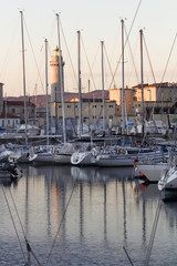 harbour sunset in trieste