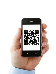 QR code on the smart phone