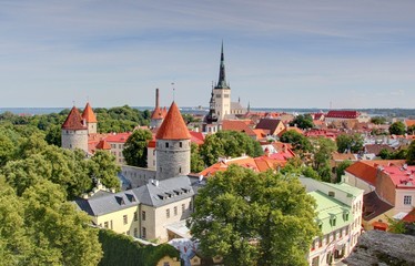 Fototapeta premium vue générale de tallinn