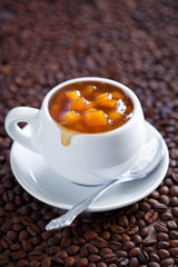 Peach coffee jam