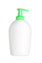 Plastic pump soap bottle (with clipping path)