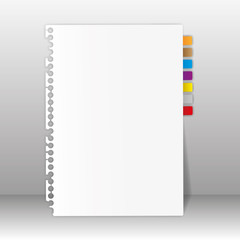 Blank paper sheet.