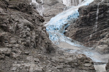 blue glacier in Norway