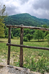 Panoramic view of Gropparello. Emilia-Romagna. Italy.