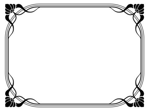 recommend clip art: art nouveau ornamental decorative frame